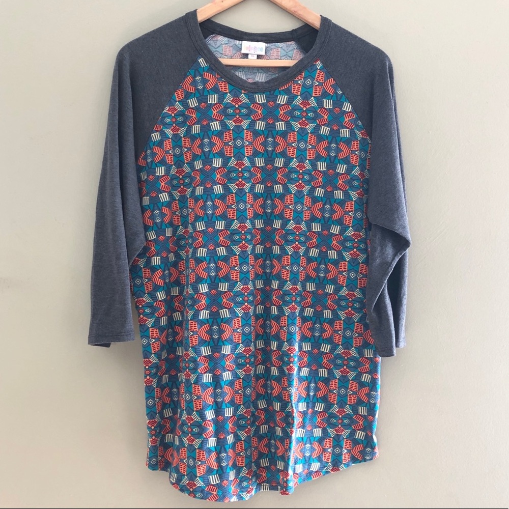 LuLaRoe Randy Like New XL Geometric 3/4 Sleeve